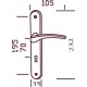 Ensemble/Plaque CLUSES Laiton Poli Sans Trou 195